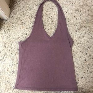 cute purple mush tank top / crop top